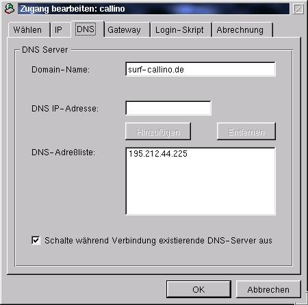 DNS-Einstellungen