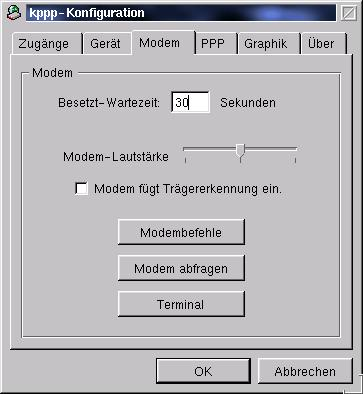 Modem-Seite